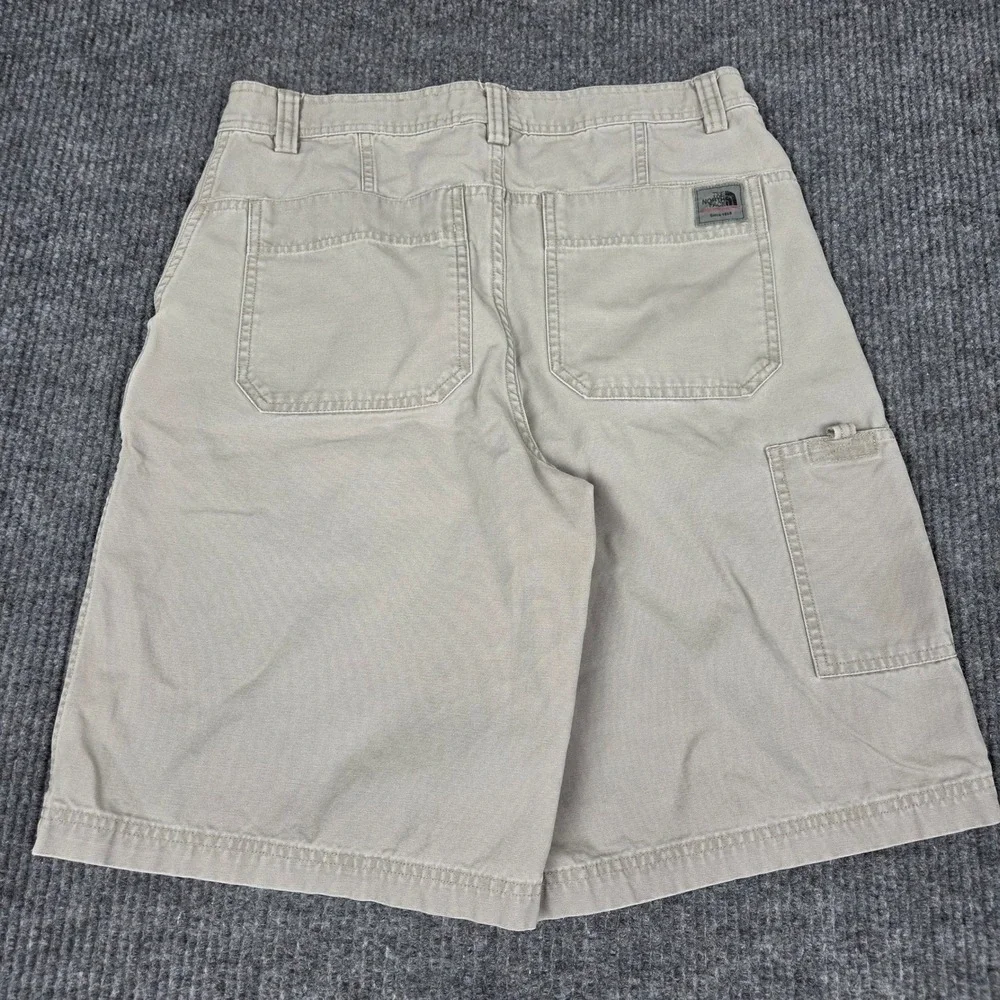 The North Face A5 Series Mens 32 Khaki‎ Tan Cotton Canvas Hiking Utility Shorts